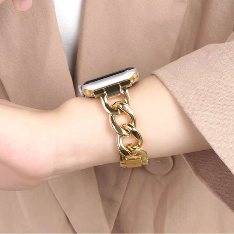 Bracelet Apple Watch Femme Tendance – Acier Inoxydable