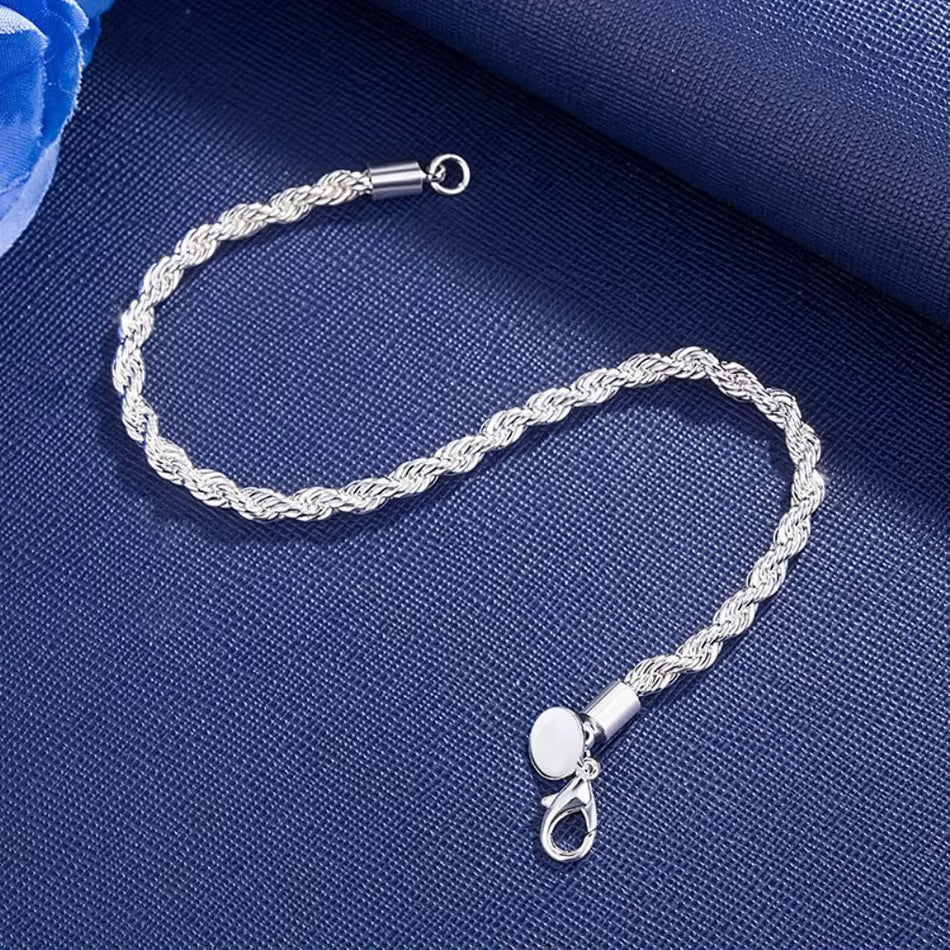 Bracelet Argenté et Torsadé