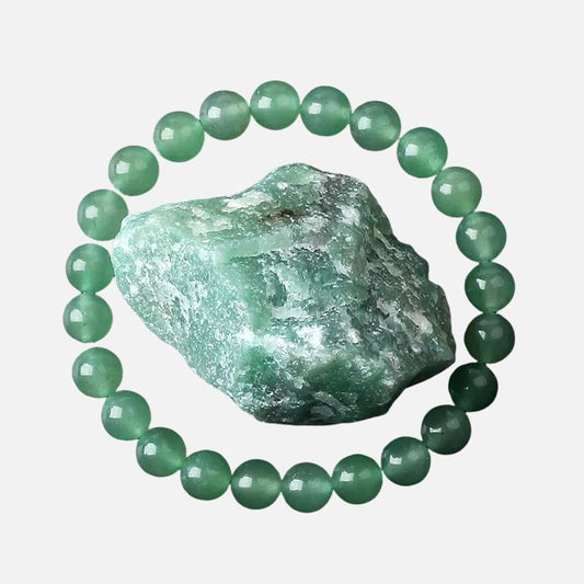Bracelet Aventurine à Perles Rondes