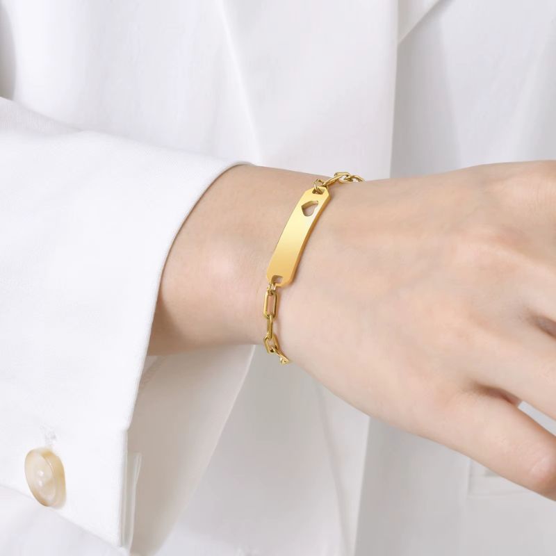 Bracelet Bapteme Style Gourmette