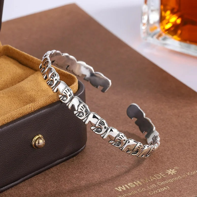 Bracelet Bébé Garçon Éléphant Argenté