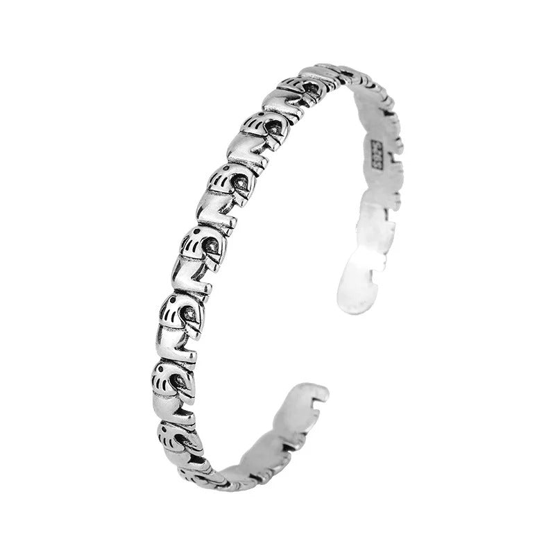 Bracelet Bébé Garçon Éléphant Argenté