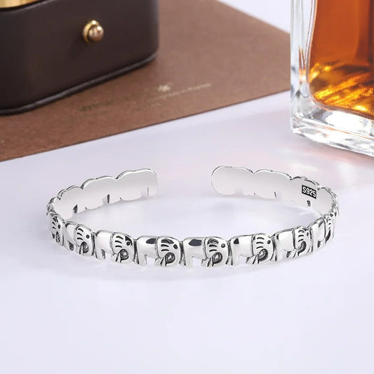 Bracelet Bébé Garçon Éléphant Argenté
