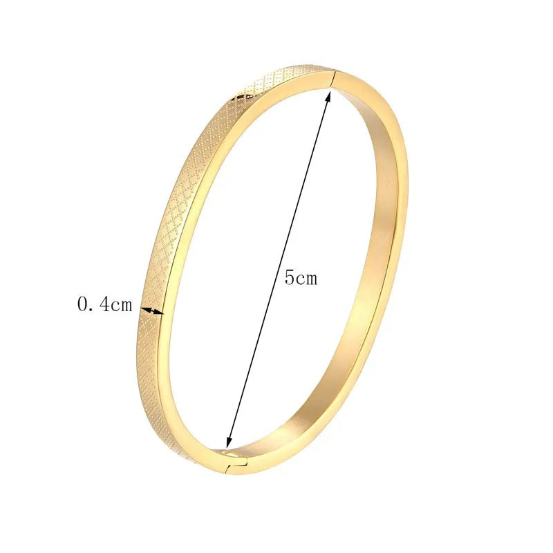 Bracelet Bébé Garçon Rigide Acier Inoxydable