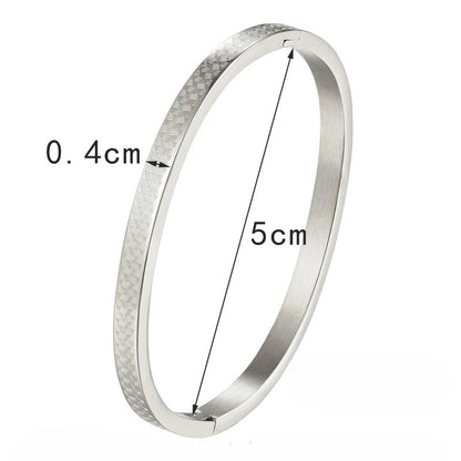 Bracelet Bébé Garçon Rigide Acier Inoxydable