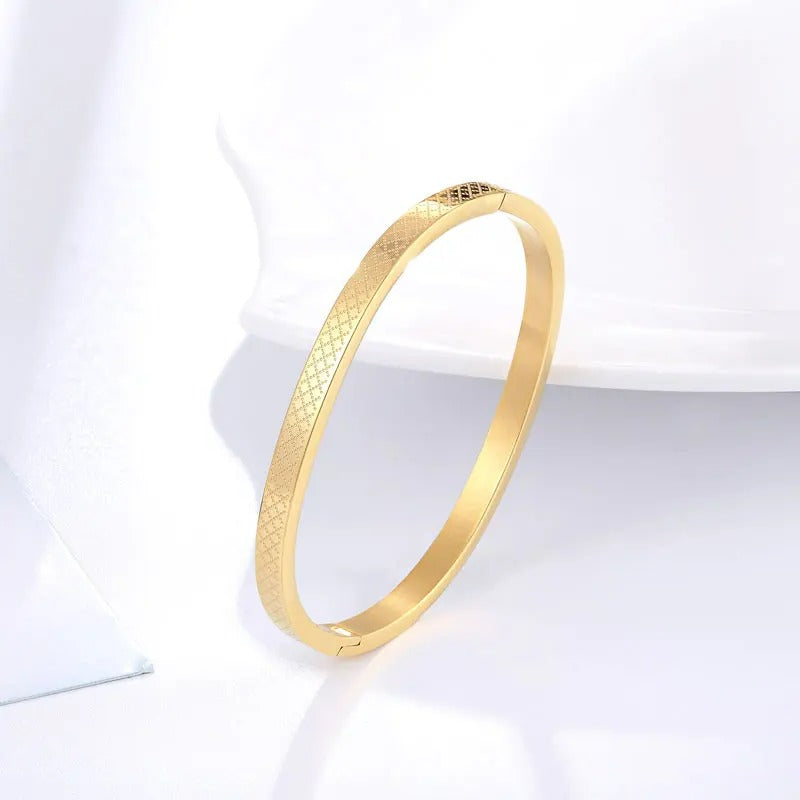 Bracelet Bébé Garçon Rigide Acier Inoxydable