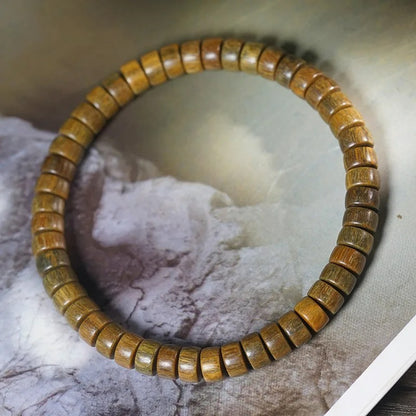 Bracelet Bois Femme Perles Naturelles Nuancées