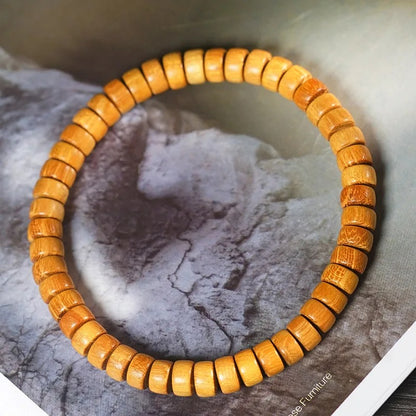 Bracelet Bois Femme Perles Naturelles Nuancées