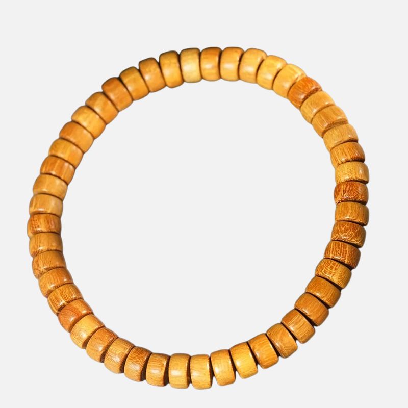 Bracelet Bois Femme Perles Naturelles Nuancées