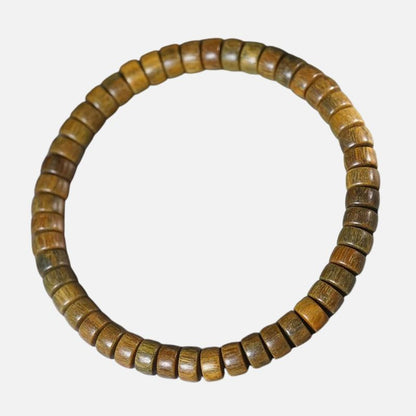 Bracelet Bois Femme Perles Naturelles Nuancées