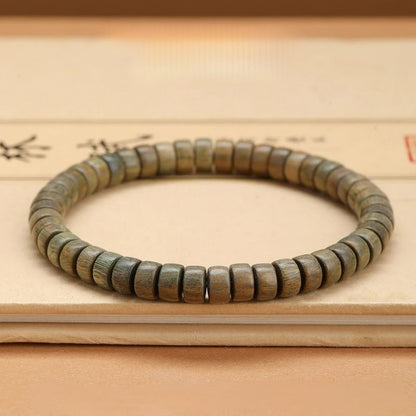 Bracelet Bois Femme Perles Naturelles Nuancées