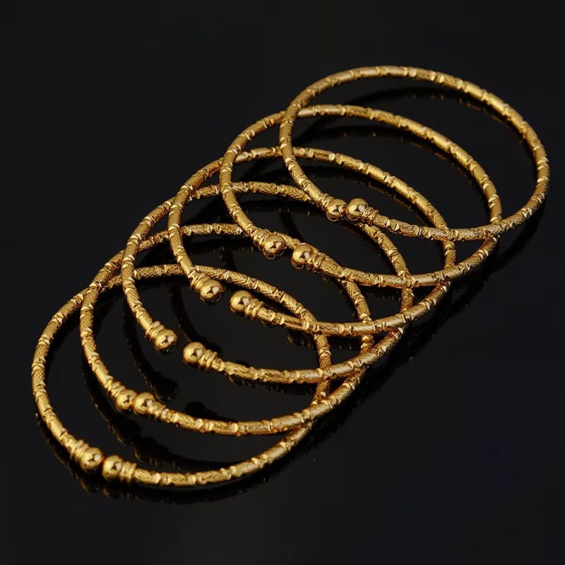 Bracelet Bouddhiste Style Jonc Doré