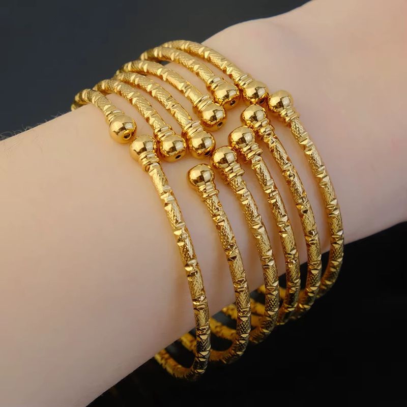 Bracelet Bouddhiste Style Jonc Doré