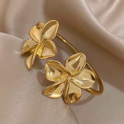 Bracelet De Bras Femme Double Fleur