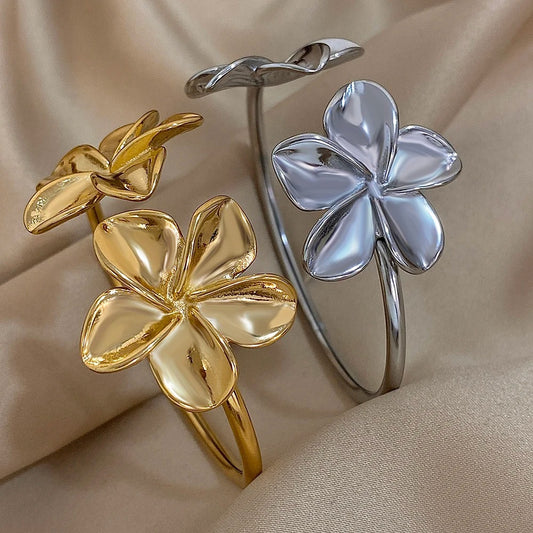 Bracelet De Bras Femme Double Fleur