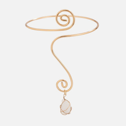 Bracelet de Bras Femme Pierre Blanche