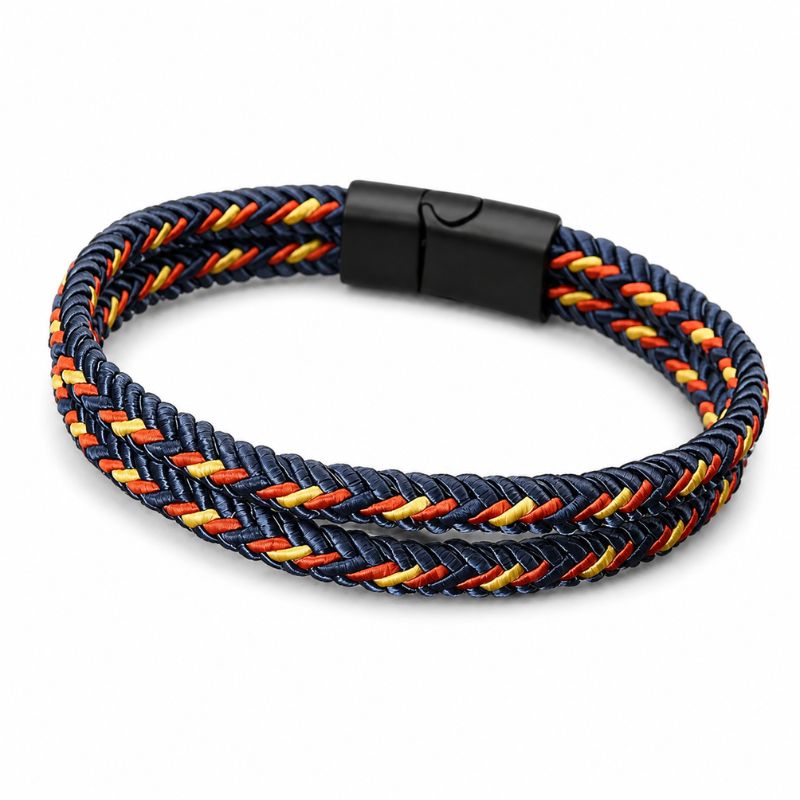 Bracelet Brésilien Homme Bleu Double Corde