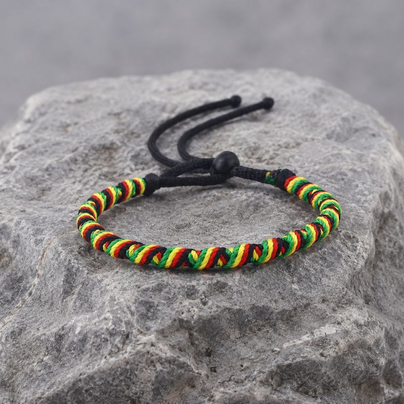 Bracelet Brésilien Homme Corde Rasta Tressée