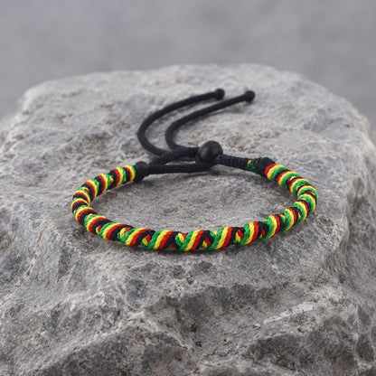 Bracelet Brésilien Homme Corde Rasta Tressée