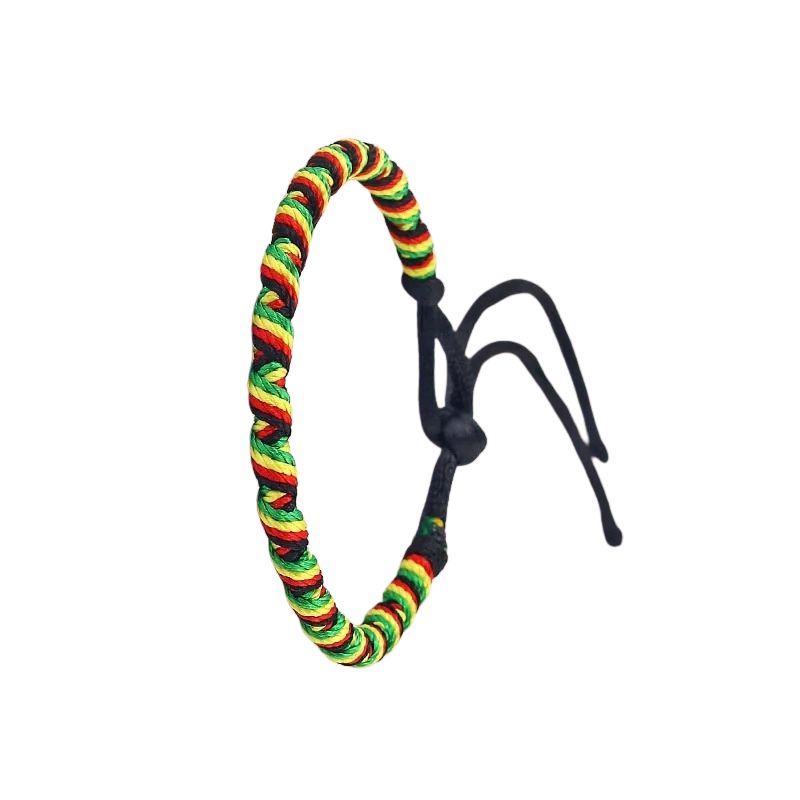 Bracelet Brésilien Homme Corde Rasta Tressée