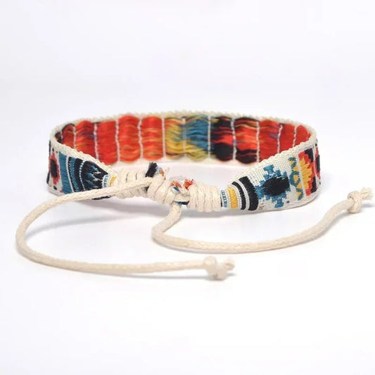 Bracelet Brésilien Homme Large Tissé