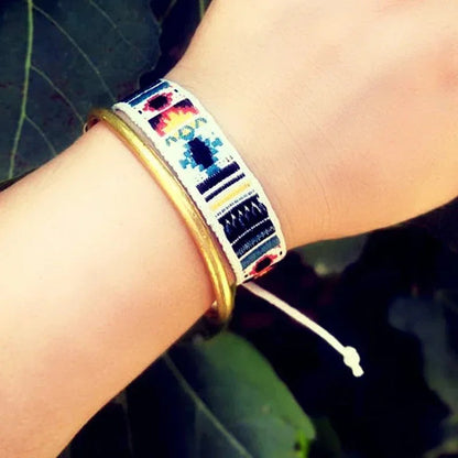 Bracelet Brésilien Homme Large Tissé