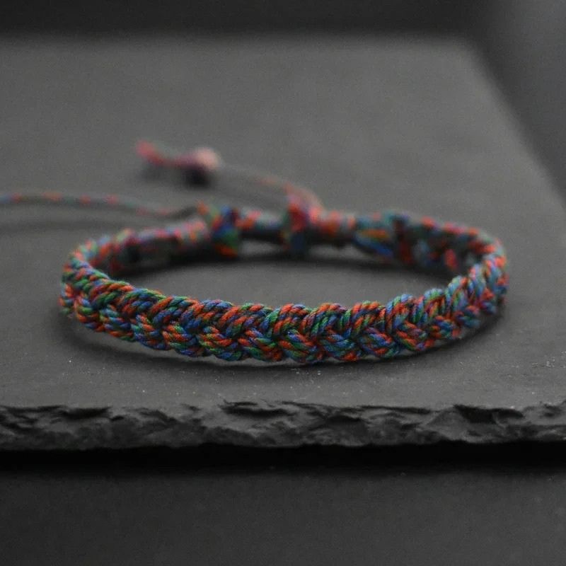 Bracelet Brésilien Homme Tressé Multicolore