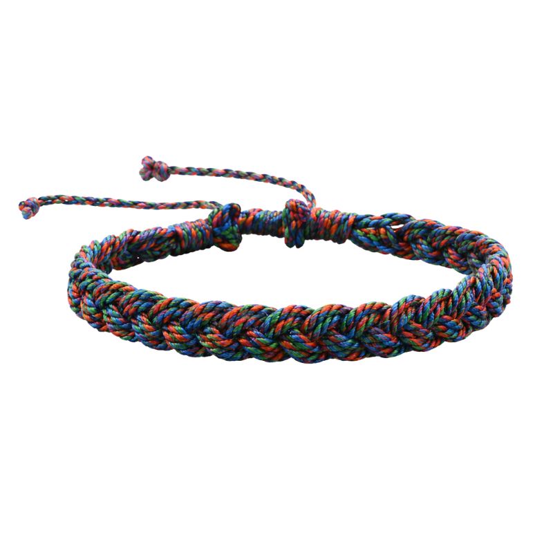 Bracelet Brésilien Homme Tressé Multicolore