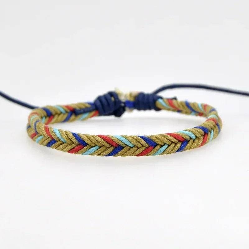 Bracelet Brésilien Homme Tressé Réglable