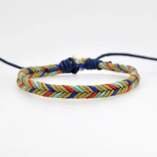 Bracelet Brésilien Homme Tressé Réglable