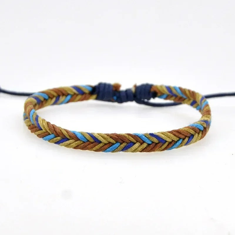 Bracelet Brésilien Homme Tressé Réglable