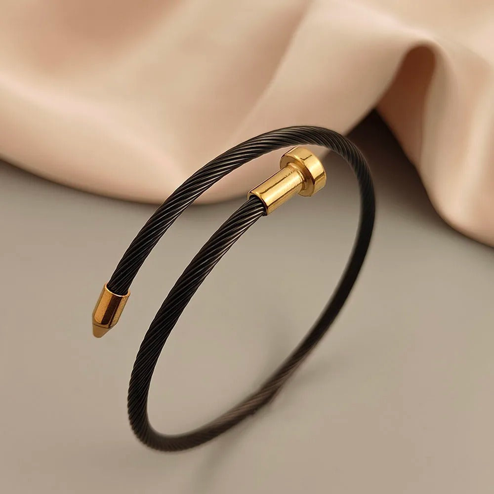 Bracelet Câble Homme Design – Acier Inoxydable