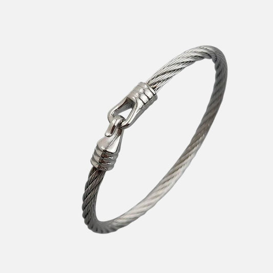 Bracelet Câble Homme  Fermoir Crochet – Acier Inoxydable