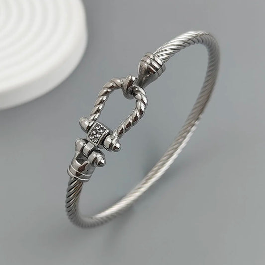Bracelet Câble Homme Style Ancre – Acier Inoxydable