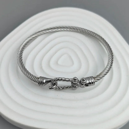 Bracelet Câble Homme Style Ancre – Acier Inoxydable