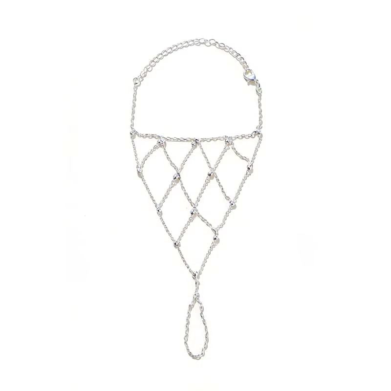 Bracelet Chaine Bague Filet Femme