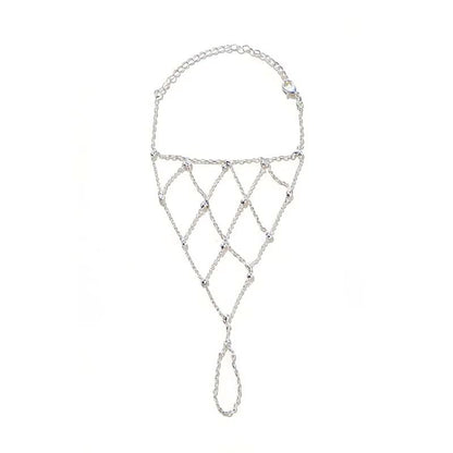 Bracelet Chaine Bague Filet Femme