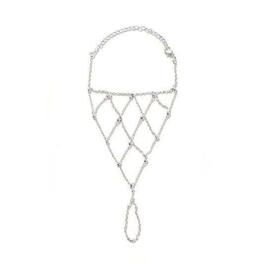 Bracelet Chaine Bague Filet Femme