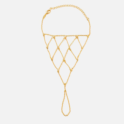 Bracelet Chaine Bague Filet Femme
