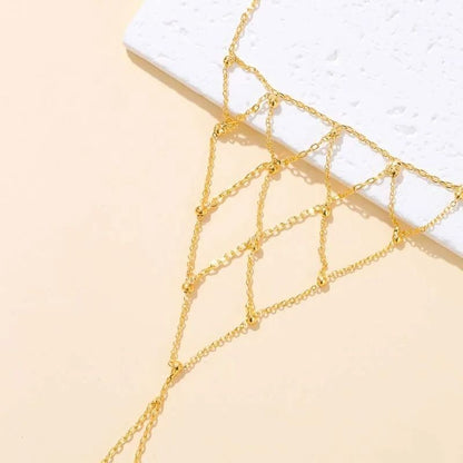 Bracelet Chaine Bague Filet Femme