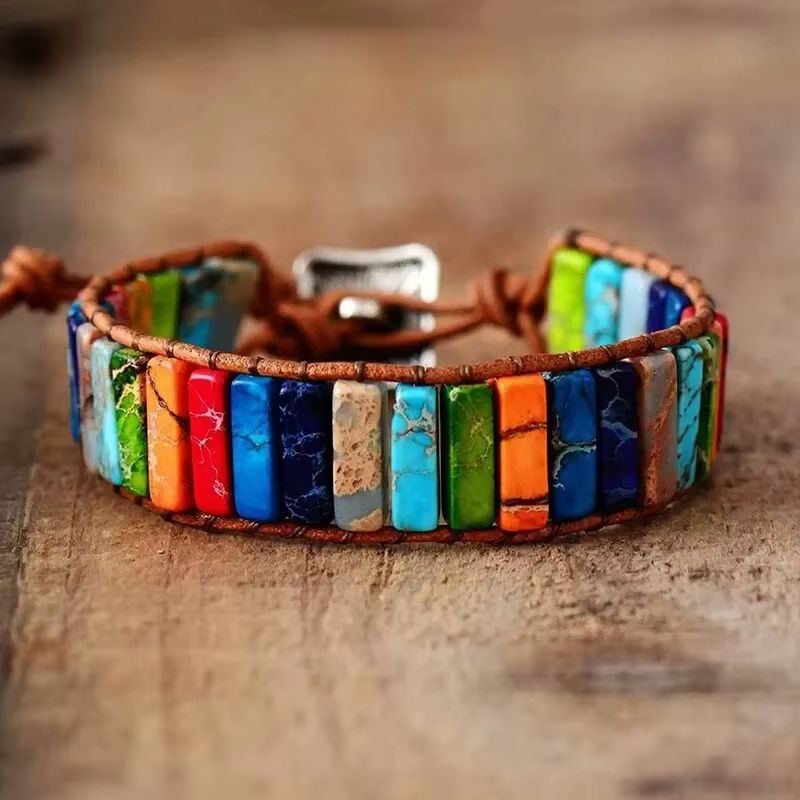 Bracelet Chakra en Pierre Naturelle
