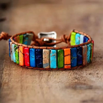 Bracelet Chakra en Pierre Naturelle
