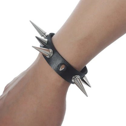 Bracelet Clou Homme Punk Noir