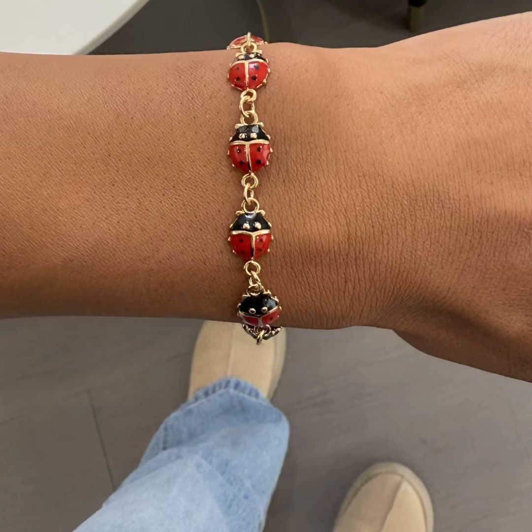 Bracelet Coccinelle en Cuivre