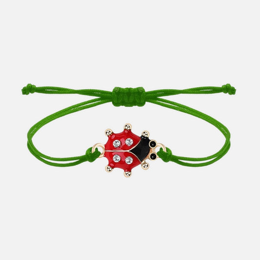 Bracelet Coccinelle Tressé à Strass