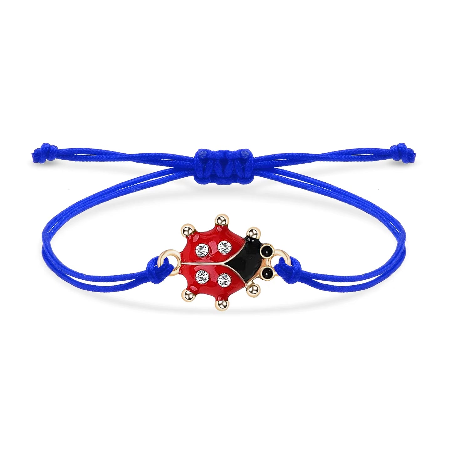 Bracelet Coccinelle Tressé à Strass