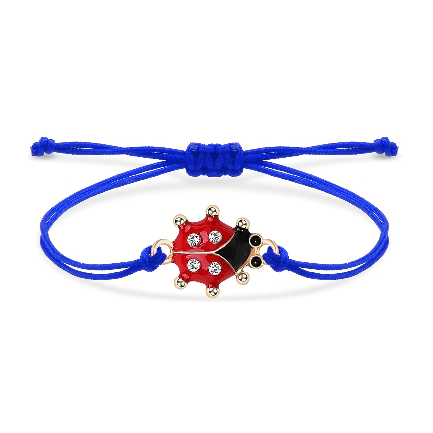 Bracelet Coccinelle Tressé à Strass