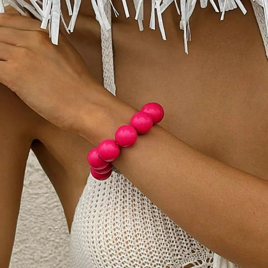 Bracelet Coloré Femme En Perles XL