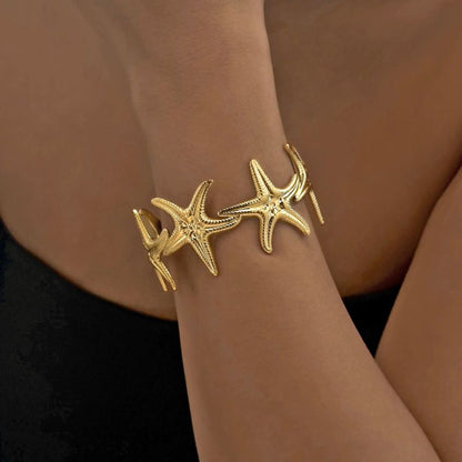 Bracelet Coquillage Femme Étoile De Mer - Acier Inoxydable