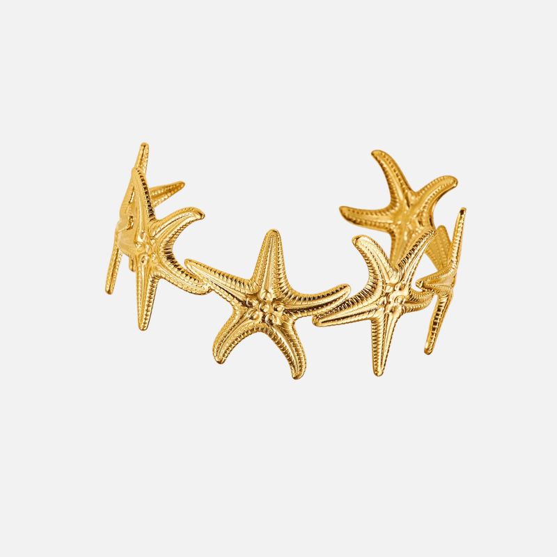 Bracelet Coquillage Femme Étoile De Mer - Acier Inoxydable